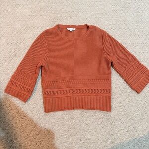 Elegant Terracotta Crew Neck Sweater